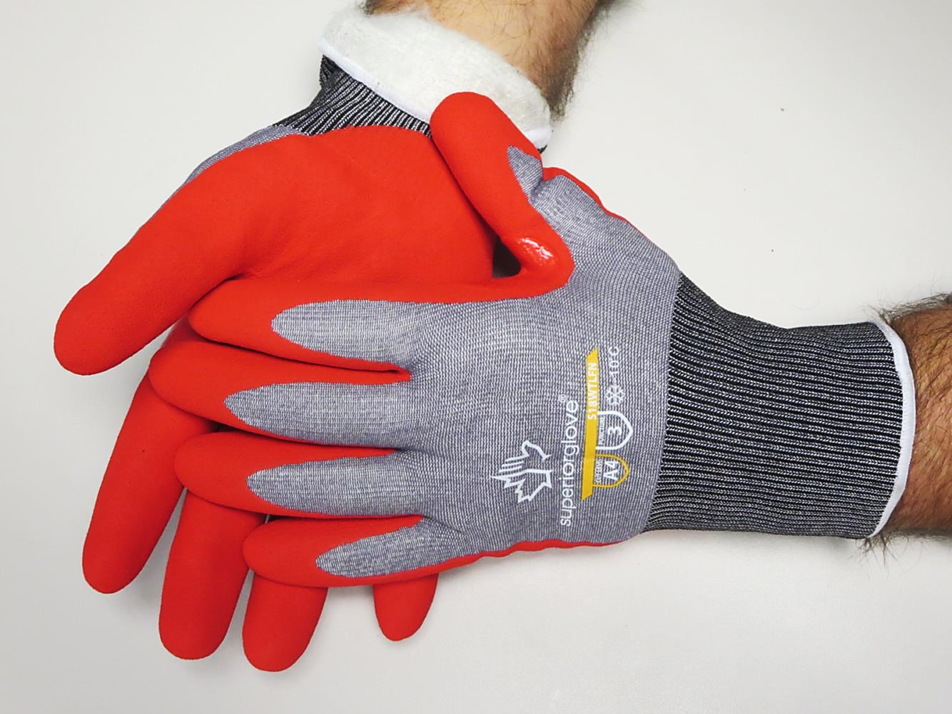 S18WTLFN Superior Glove® TenActiv™ Waterproof Foam Nitrile Coated Winter Gloves